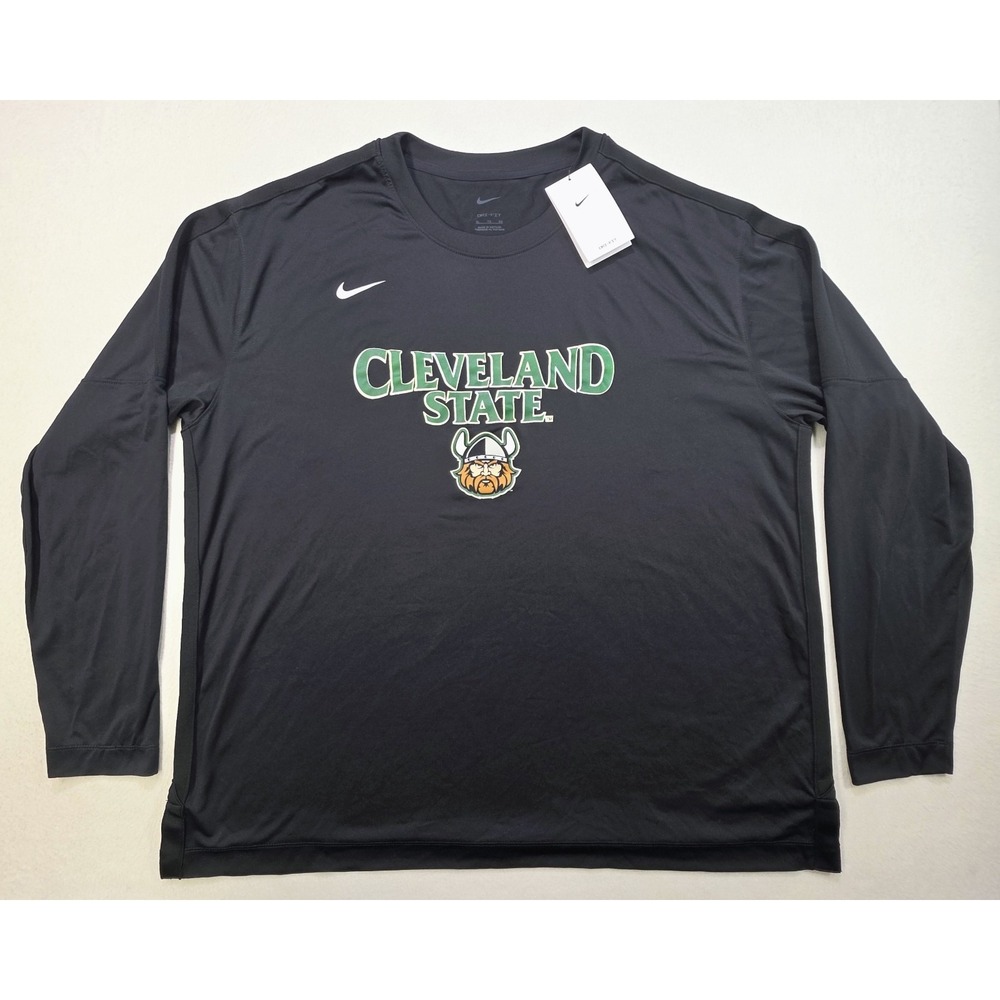 NEW‎ Nike Cleveland State Vikings Shirt Mens XL Long Sleeve Dri Fit $65